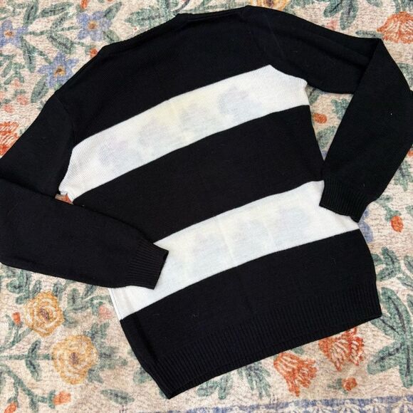 Vintage Scottie Dog Sweater Hand Embroidered Crewneck Pullover Black Shirlee Med - Picture 6 of 6